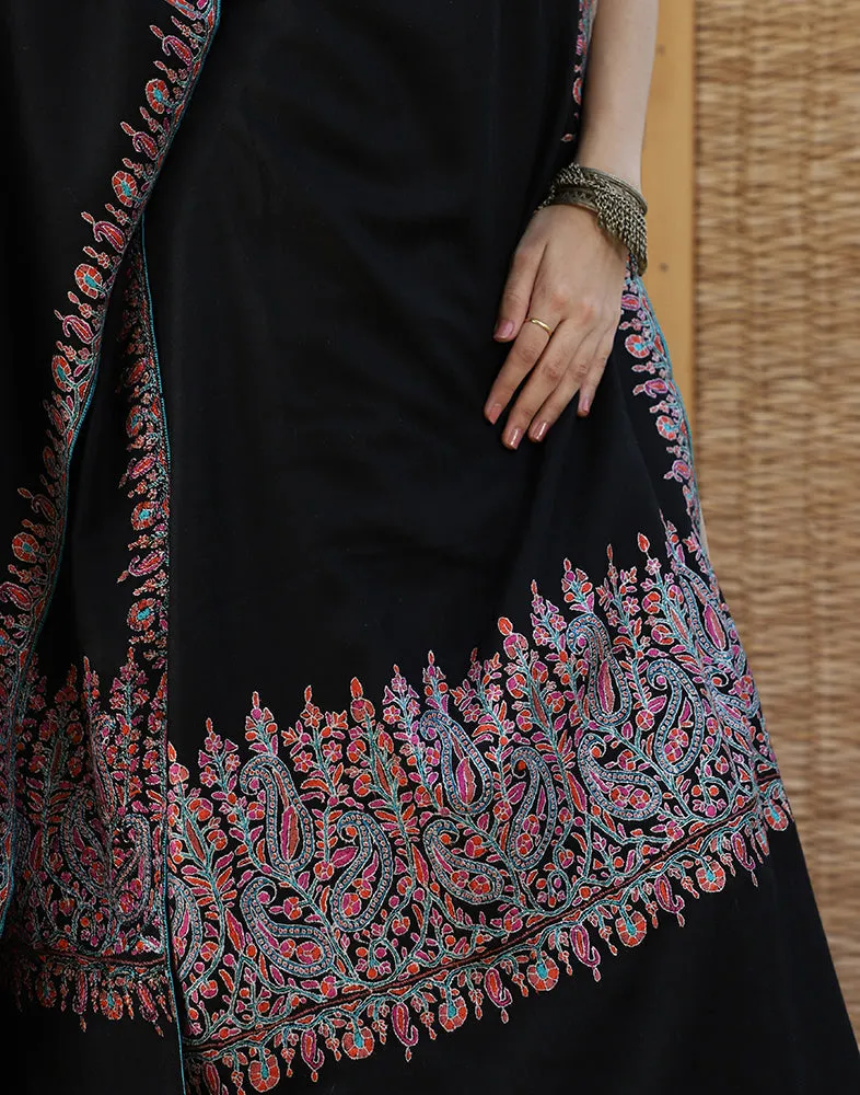 Badaam Border Doordaar Pashmina Shawl