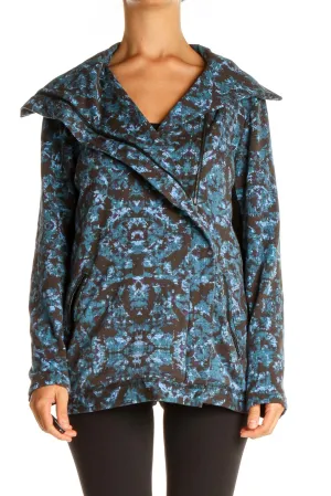 Blue Black Activewear Jacket